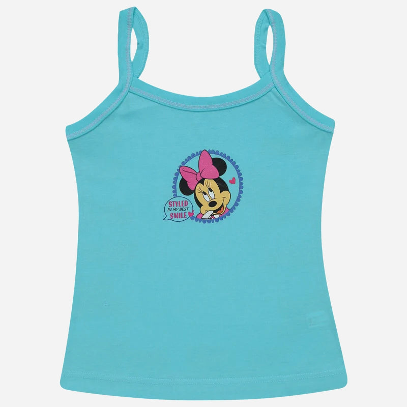 Girls Minnie & Friends Vest Dori Neck Sleeveless Pack of 4 - Bodycare