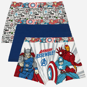 Boys Avengers 100% Cotton Shorts Pack of 3 - Bodycare