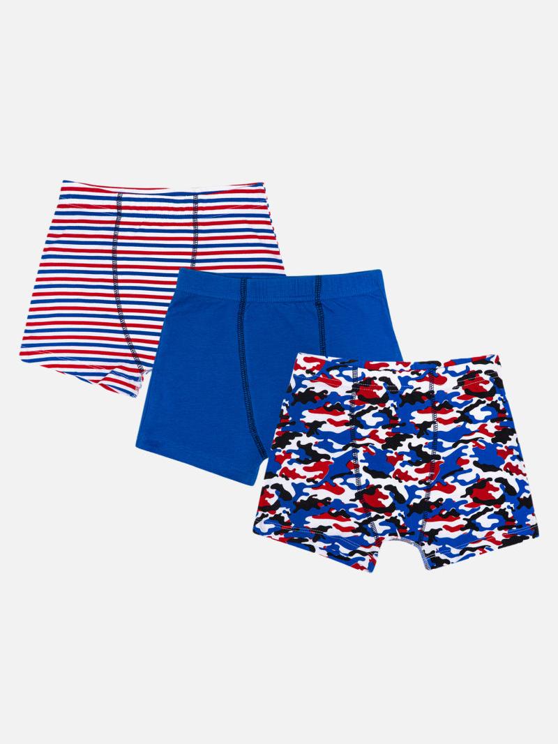 Bodycare Boys Trunks Solid|100% Cotton | Assorted Pack Of 3