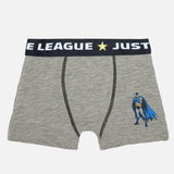 Boys Justice League Cotton Spandex Trunk Top Elastic Stretch Pack of 3 - Bodycare
