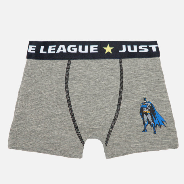 Boys Justice League Cotton Spandex Trunk Top Elastic Stretch Pack of 3 - Bodycare