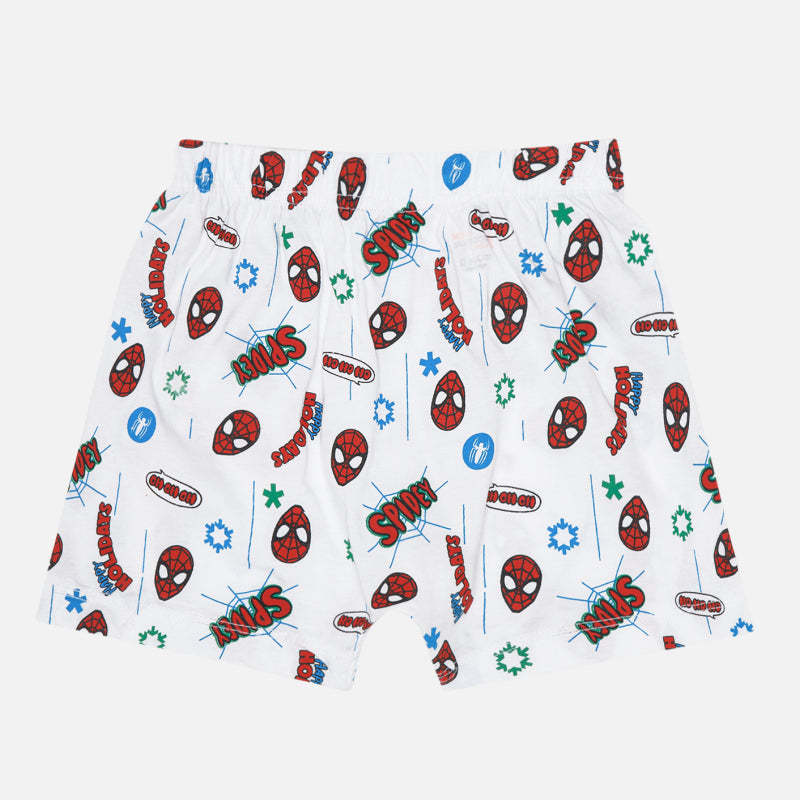 Boys Spiderman 100% Cotton Trunk Inner Elastic Pack of 3 - Bodycare