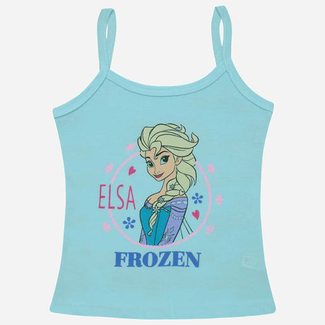 Bodycare Frozen Girls Vest Dori Neck Sleeveless Pack Of 6