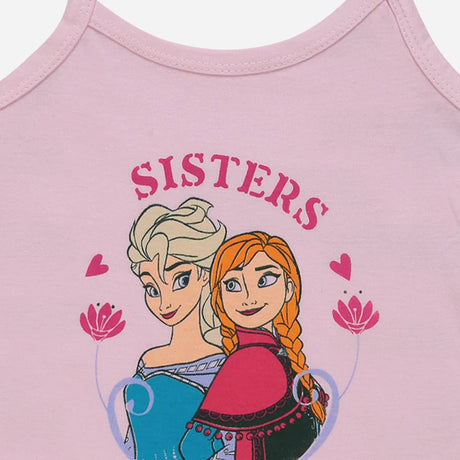 Bodycare Frozen Girls Vest Dori Neck Sleeveless Pack Of 6
