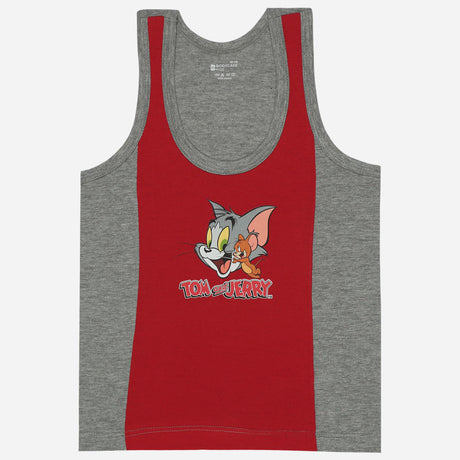 Bodycare Tom & Jerry Boys Vest Round Neck Sleeveless Pack Of 3