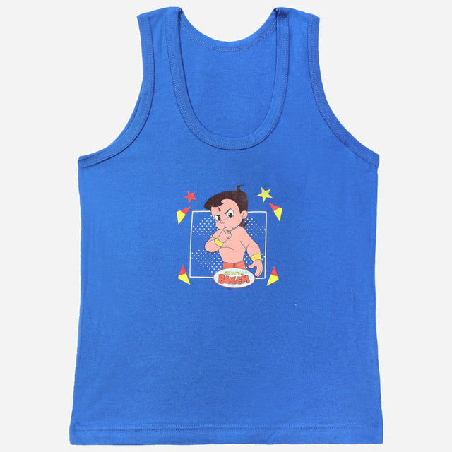 Boys Chotta Bheem Vest Round Neck Sleeveless Pack of 6 - Bodycare