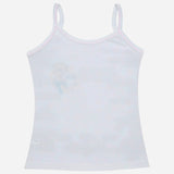 Bodycare Frozen Girls Cotton Vest Dori Neck Sleeveless Solid Pack Of 3