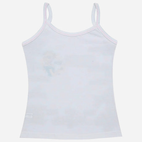 Bodycare Frozen Girls Cotton Vest Dori Neck Sleeveless Solid Pack Of 3