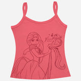 Girls Princess Vest Sleeveless Pack of 6 - Bodycare