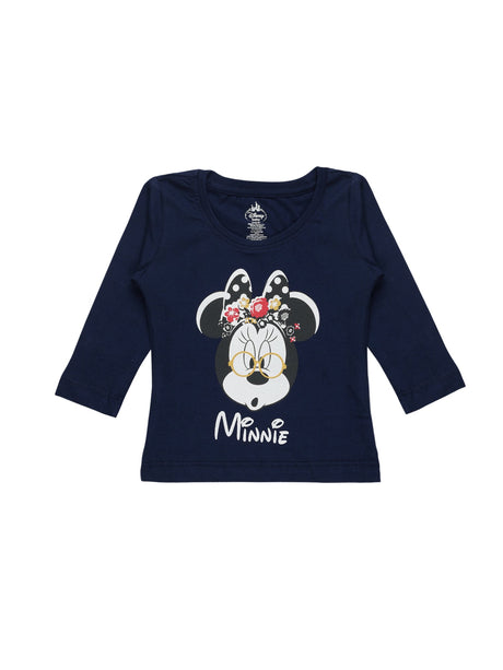 Baby Girls Minnie & Friends T-Shirt Round Neck Full Sleeves