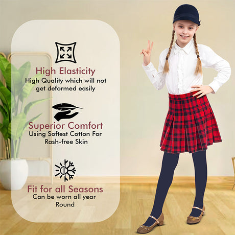 Bodycare Girls Tights - Navy