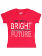 Girls Cotton T-Shirt Round Neck Half Sleeves Pack of 1 - Bodycare