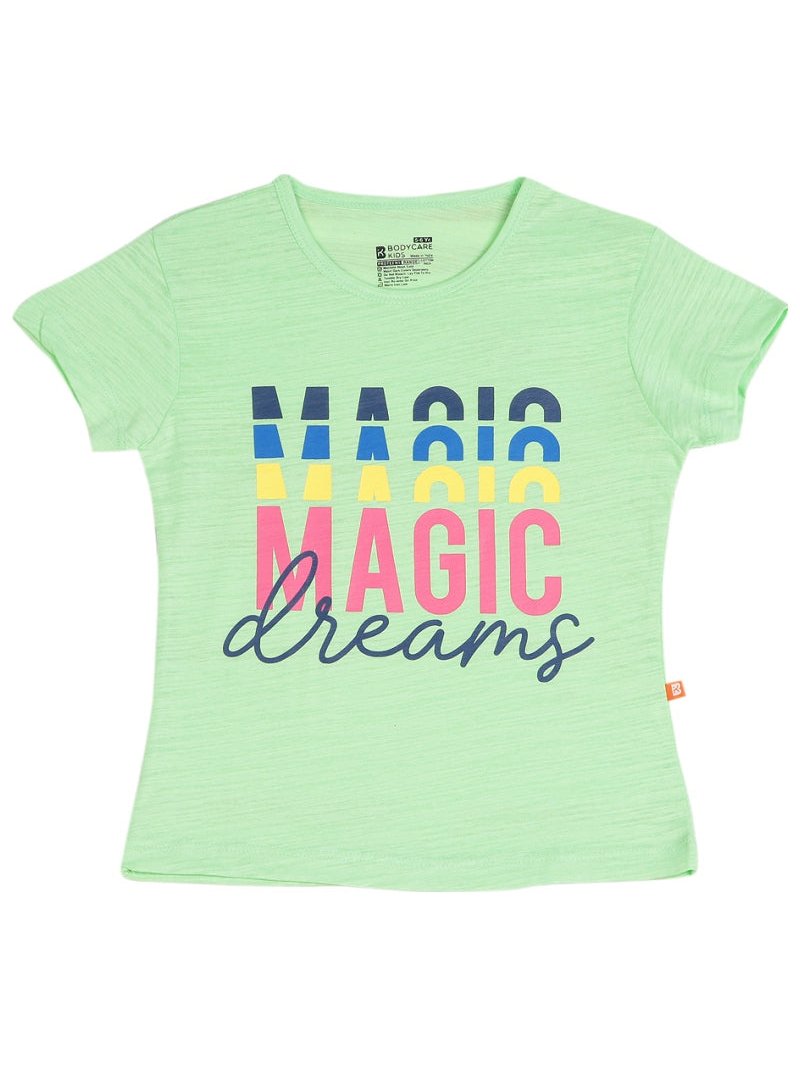 Bodycare Girls Round Neck Half Sleeves Tshirt