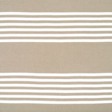 Bodycomfy 100% Cotton Hosiery King Size Fitted Bedsheet – Striped Design Beige