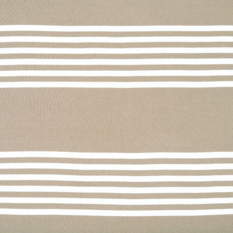 King Size Cotton Fitted Bedsheet Striped Beige