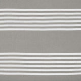 King Size Cotton Fitted Bedsheet Striped Grey - Bodycare