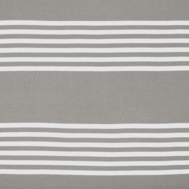King Size Cotton Fitted Bedsheet Striped Grey - Bodycare