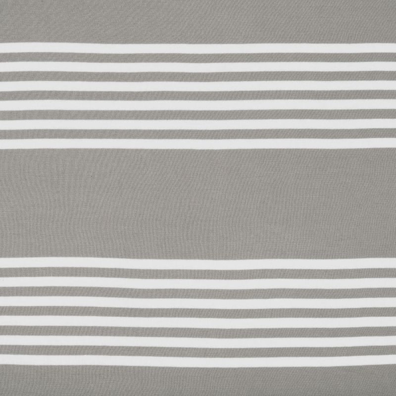King Size Cotton Fitted Bedsheet Striped Grey - Bodycare