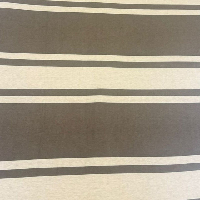 King Size Hosiery Fitted Bedsheet Striped Grey - Bodycare