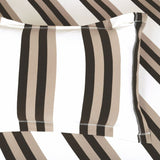 Bodycomfy 100% Cotton Hosiery King Size Fitted Bedsheet – Striped Design Beige