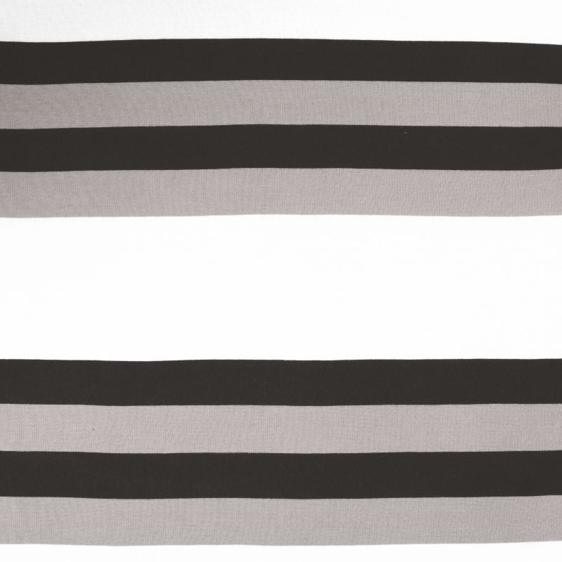 King Size Cotton Fitted Bedsheet Grey Striped - Bodycare