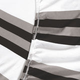 Bodycomfy 100% Cotton Hosiery King Size Fitted Bedsheet – Striped Design Grey