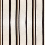 King Size Cotton Fitted Bedsheet Striped Off White