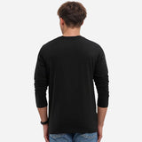 TESON by Bodycare Solid Mens Tshirt Round Neck Full Sleeves - Black