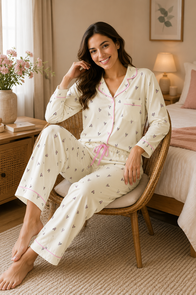 Bodycomfy Women's Night Suit - Irish Cream