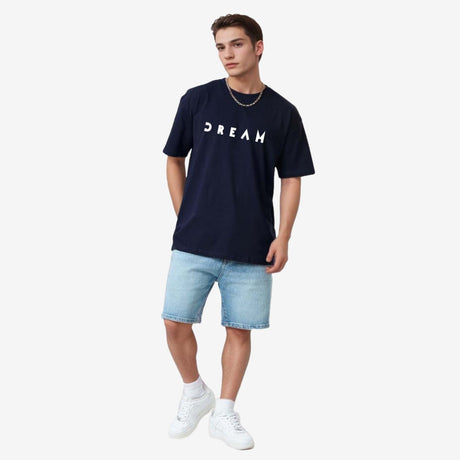 Men 100% Cotton T-Shirt Round Neck Half Sleeves