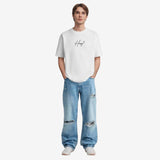 TESON by Bodycare Men's 100% Cotton Oversized Baggy Fit Drop Shoulder Half Sleeve Solid Round Neck T-Shirt