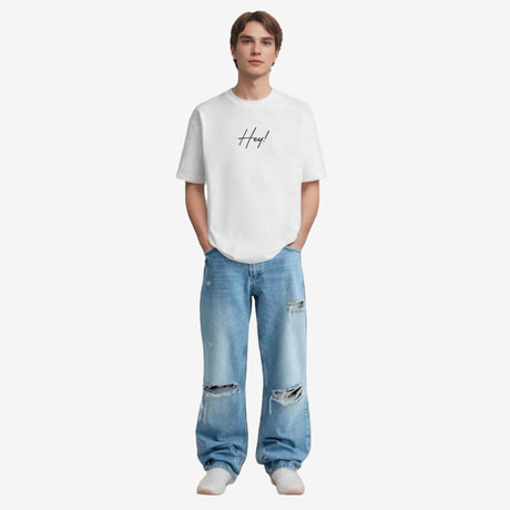 Men 100% Cotton T-Shirt Round Neck Half Sleeves