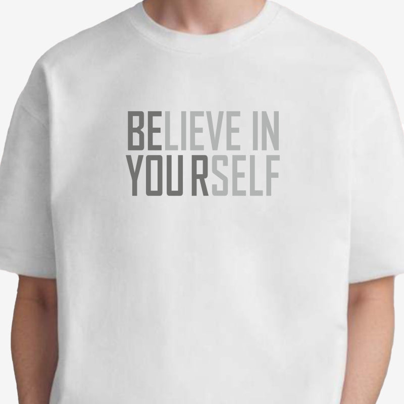 TESON by Bodycare Men's 100% Cotton Oversized Baggy Fit Drop Shoulder Half Sleeve Solid Round Neck T-Shirt