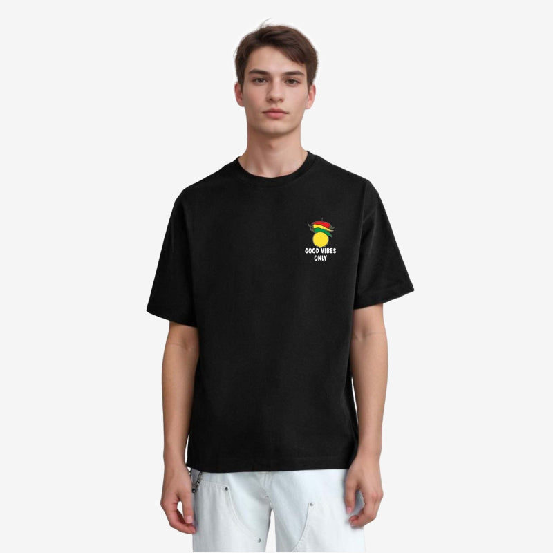 TESON by Bodycare Men's 100% Cotton Oversized Baggy Fit Drop Shoulder Half Sleeve Solid Round Neck T-Shirt