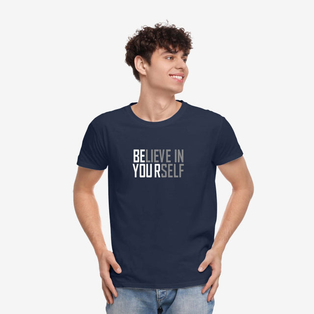 Men 100% Cotton T-Shirt Round Neck Half Sleeves - Bodycare