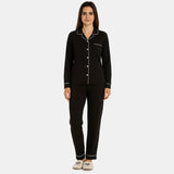 Bodycomfy Women Night Suit - Black