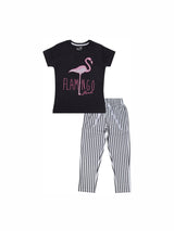 Bodycare Girls Tshirt & Pajami Night Suit Set