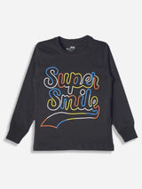 Bodycare Boys Tshirt Round Neck Full Sleeves Black