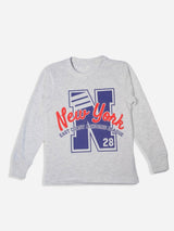 Boys Cotton Full Sleeves Round Neck T-Shirt for Casual Wear, Regular Comfort and Everyday Wardrobe Use