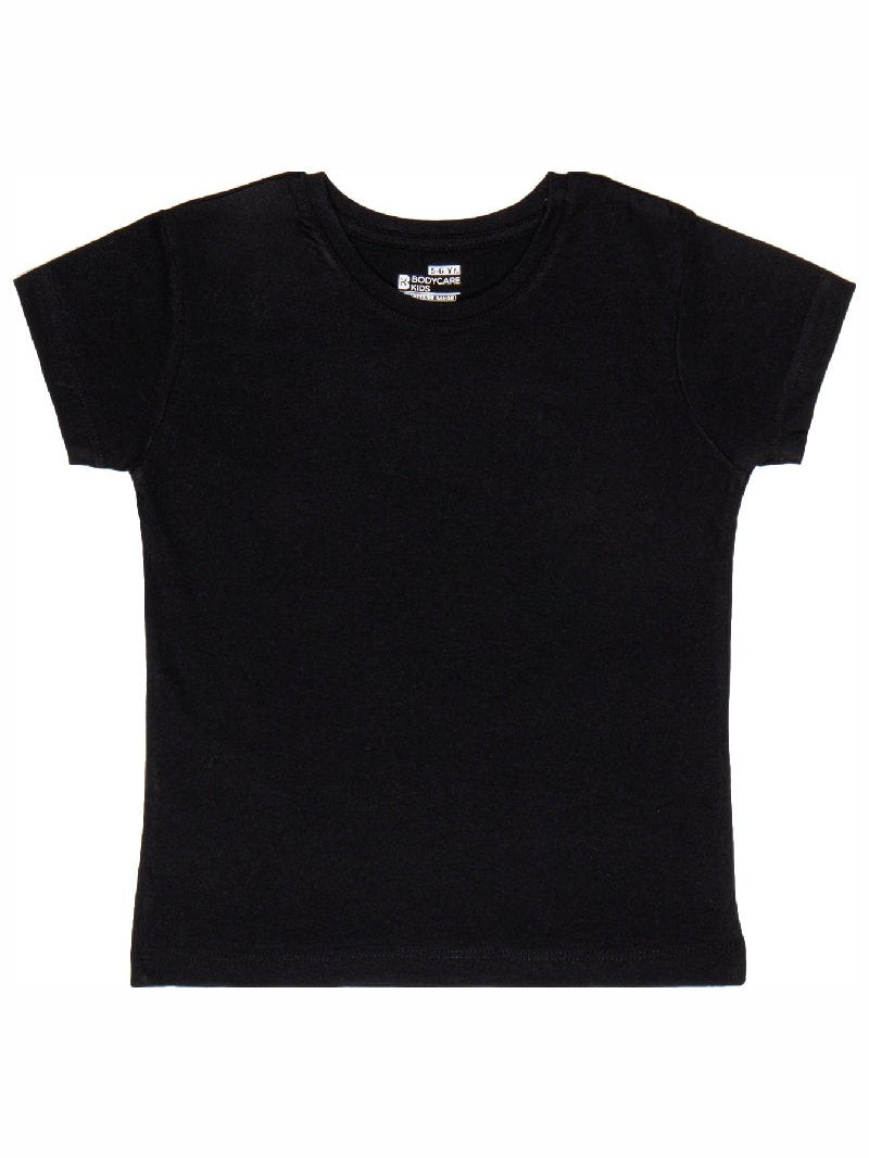 Bodycare Girls Round Neck Half Sleeves Solid Tshirt