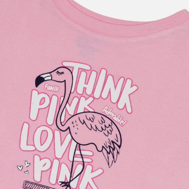 Girls T-Shirt with Round Neck Half Sleeves and Soft Fabric for Casual Wear, Active Play and Everyday Comfort