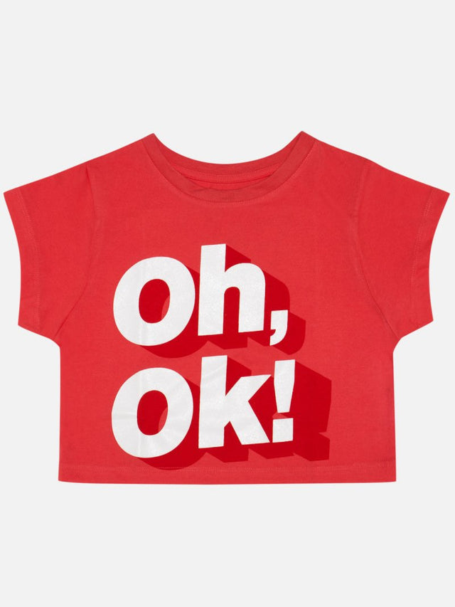 Girls Soft Fabric T-Shirt with Round Neck Half Sleeves for Casual Days, Active Play and Everyday Wear