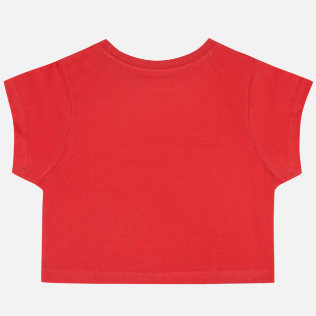 Girls Soft Fabric T-Shirt with Round Neck Half Sleeves for Casual Days, Active Play and Everyday Wear