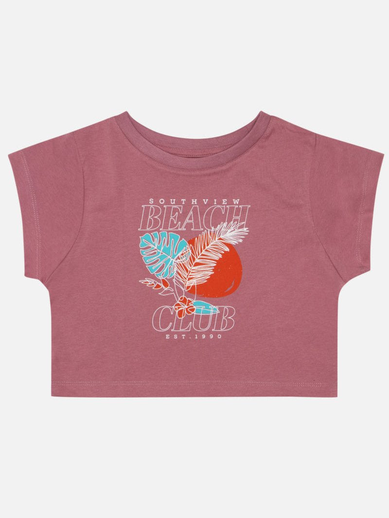 Girls Half Sleeves Round Neck T-Shirt with Soft Fabric for Casual Wear, Active Play and Daily Comfort