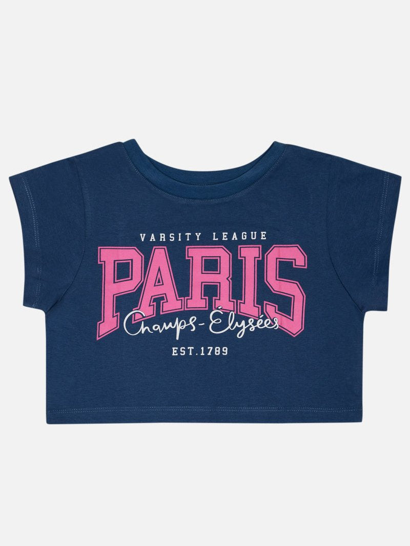 Bodycare Girls Tshirt Round Neck Half Sleeves - Elemental Blue