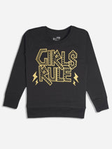 Bodycare Girls Tshirts Round Neck Black