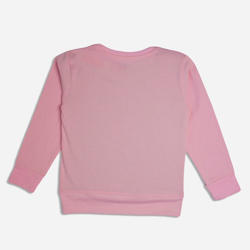 Girls Cotton Printed T-Shirt with Round Neck Full Sleeves for Casual Wear, Easy Layering and Everyday Use