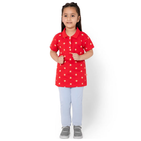 Bodycare Girls Tshirt Collar Half Sleeves Pack Of 1