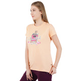 Proteens Women Tshirt Round Neck Half Sleeves Solid