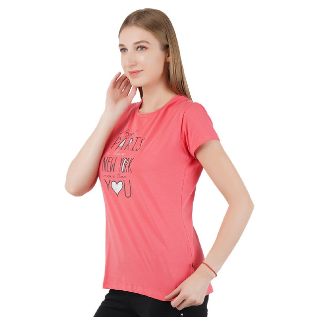 Women T-Shirt Round Neck Half Sleeves - Bodycare